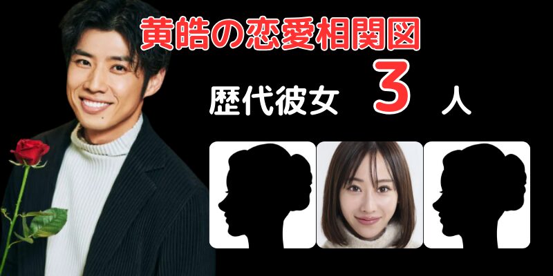 黄皓さんの歴代彼女３人との恋愛相関図