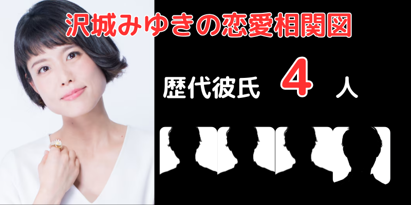 沢城みゆきさんと歴代彼氏４人との恋愛相関図